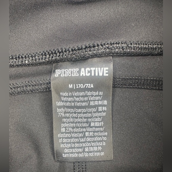 PINK Victoria’s Secret Active Black High-Rise Leggings – Women’s Medium - Picture 5 of 9